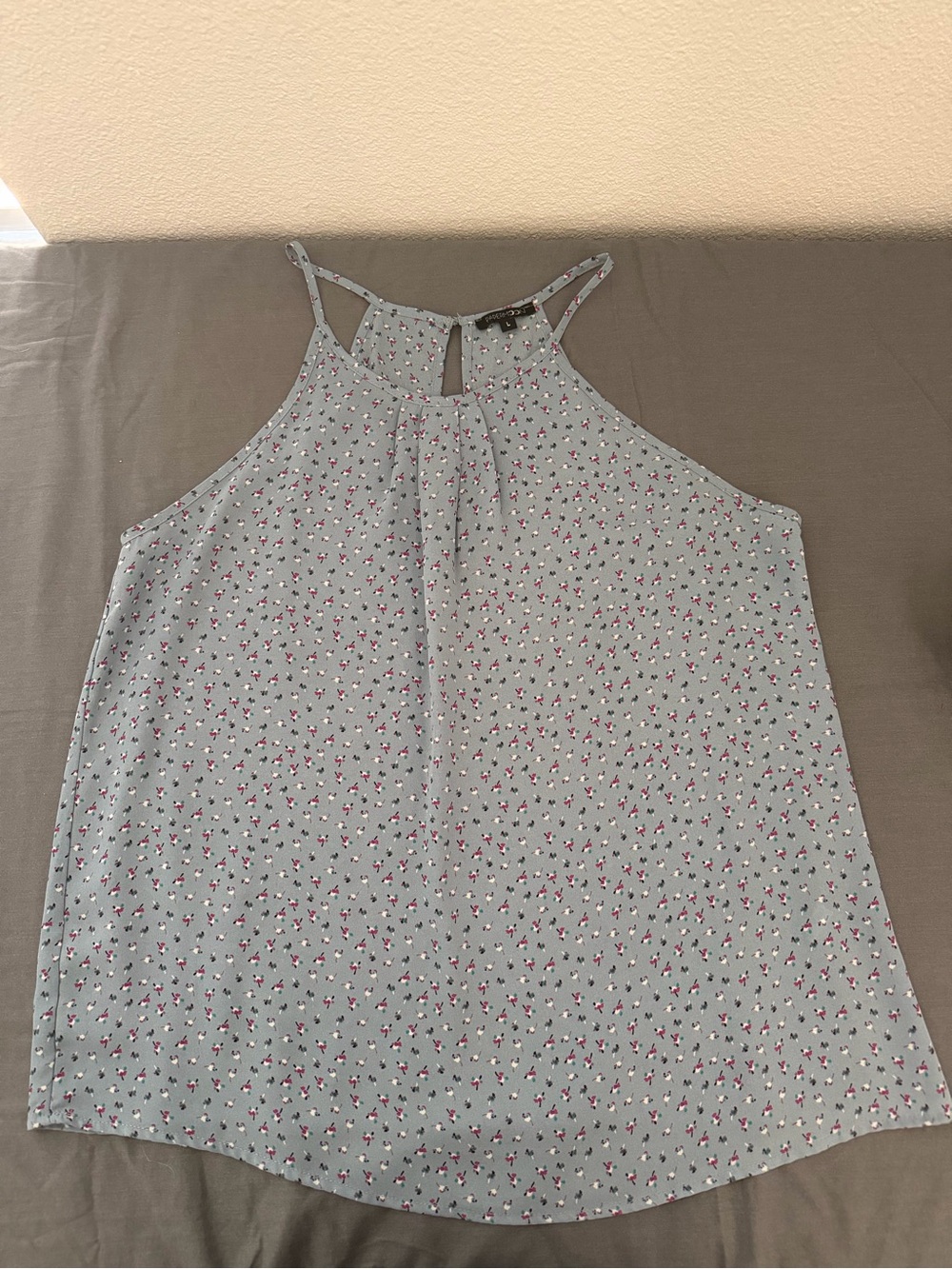 Papermoon Light Blue Floral Halter Cami